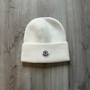 White Moncler Beanie